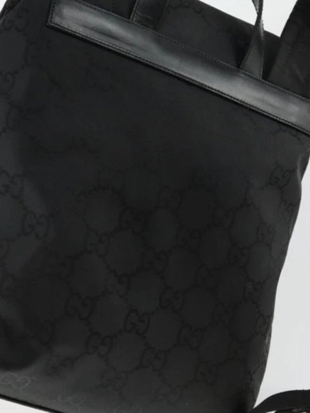 Share GUCCI GG Canvas Backpack Nylon Black Silver 003 - Picture 3 of 16